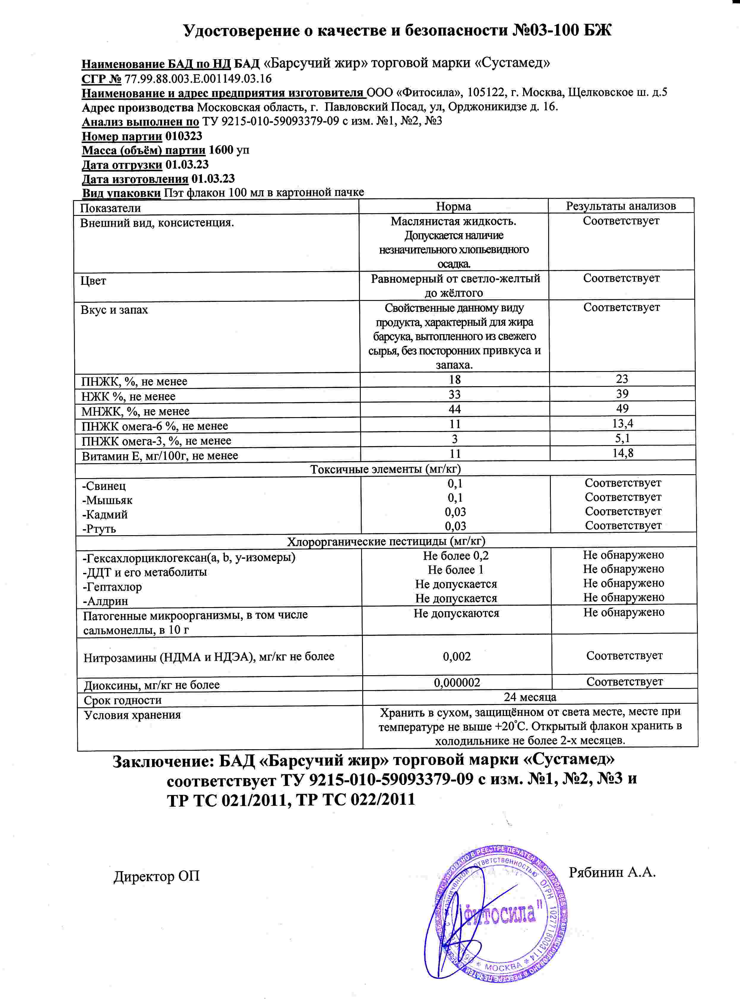 Паспорт №010323